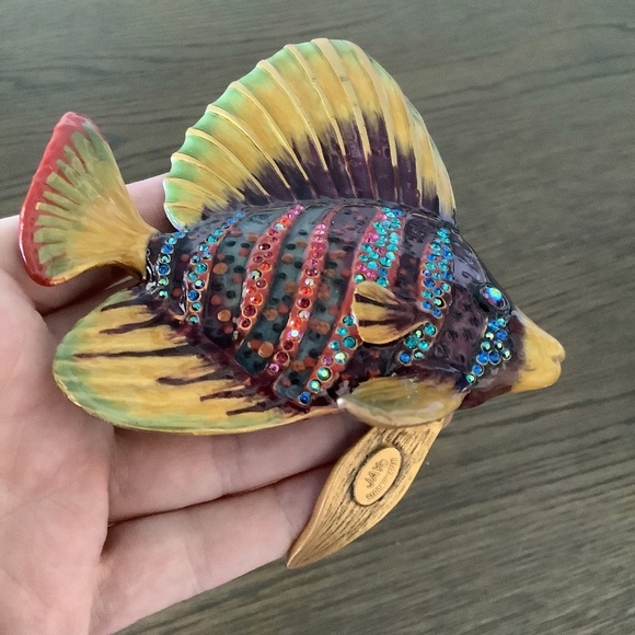 Jay Strongwater Sailfin Philippe Lustre Collection Figurine RARE - Picture 8 of 10